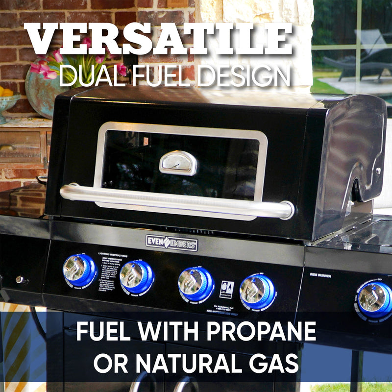 Even Embers 4-Burner Gas Grill with Glass Window