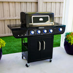 Even Embers 4-Burner Gas Grill with Glass Window